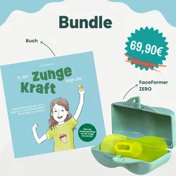 Kinder-Bundle: FaceFormer ZERO + Buch "In der Zunge liegt die Kraft" - Türkis