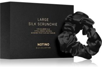 Notino Silk Collection Large scrunchie elástico de cabelo de seda Black 1 un.. Silk Collection Large scrunchie