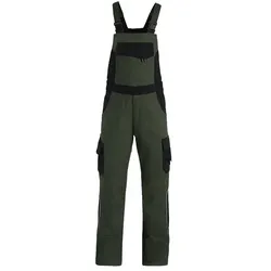 Premium Latzhose ECKHARD "Twill 300" - 106 - olive/schwarz