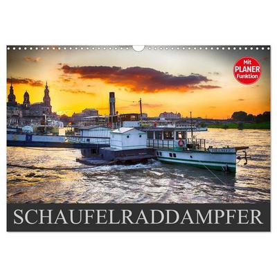 Schaufelraddampfer (Wandkalender 2027 DIN A3 quer), CALVENDO Monatskalender