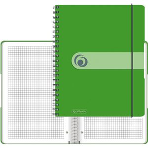 Herlitz Collegeblock 11293784 easy orga, A5, Rand rundum, 80 g/m², 80 Blatt, kariert
