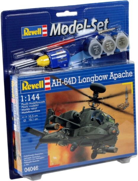 Maquette Hélicoptère AH-64d longbow apache Level 4 échelle 1:144 - Revell