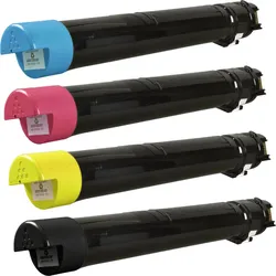 4 Kompatible Toner ersetzt Xerox Phaser 7800 Multipack KCMY