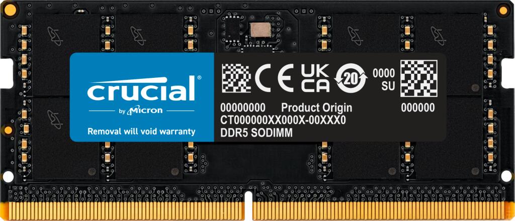 Crucial RAM 32GB (1x32GB) DDR5 5600MHz SODIMM schwarz CT32G56C46S5