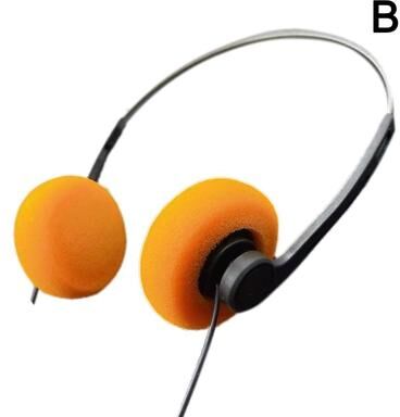 Smart Shopping Spot Retro Wired Walkman Headphones Portable Vintage Music Earphones yellow