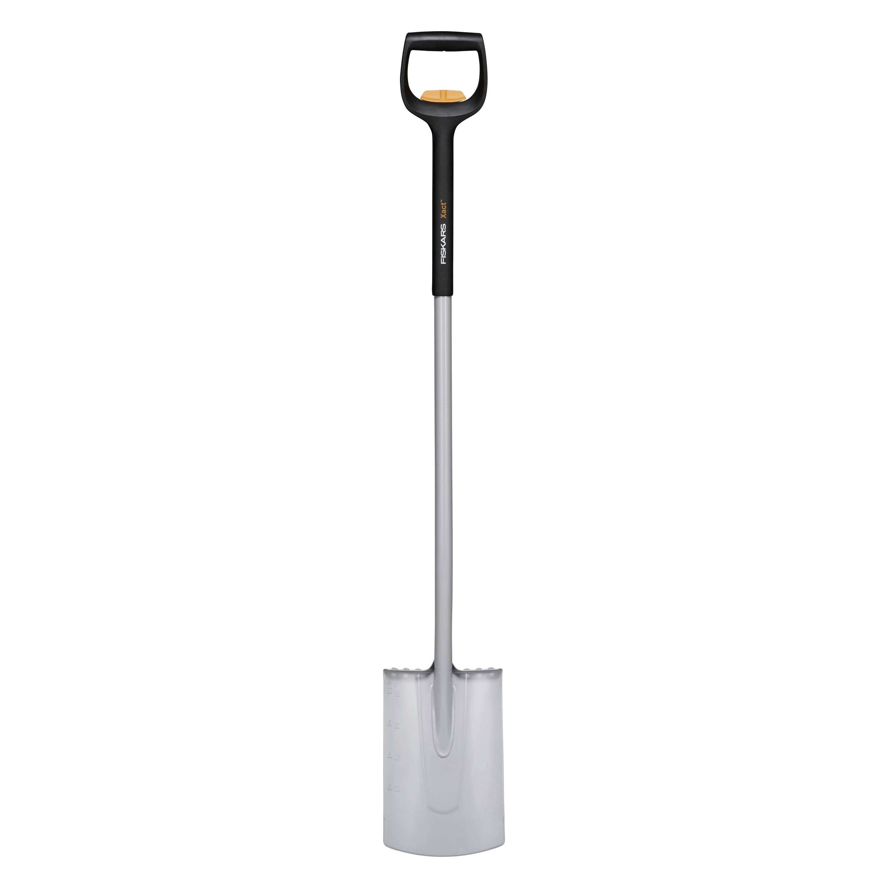 Fiskars Teleskop-Spaten für weiche, steinarme Böden, Rund, Länge: 111 - 130 cm, Verstärktes Borstahl (FS1066733)