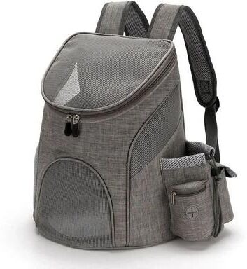 Inspire Select Pet Backpack Carrier Breathable Foldable Travel Backpack For Dogs & Cats gray S