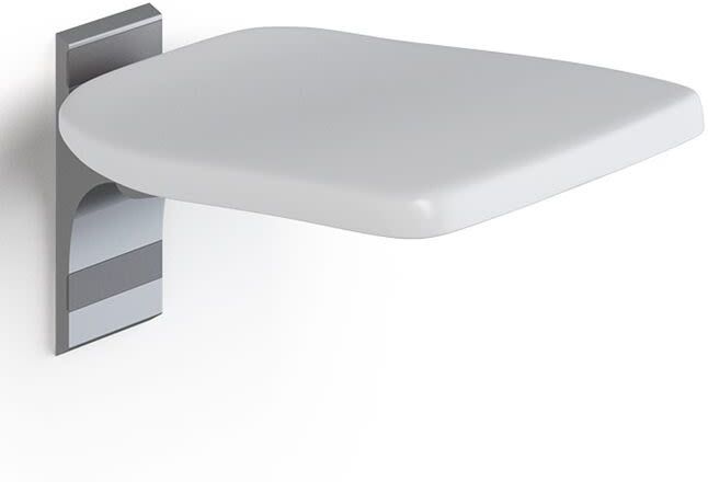 Pressalit Care PLUS folding seat for fixed installation, folds up R5510000