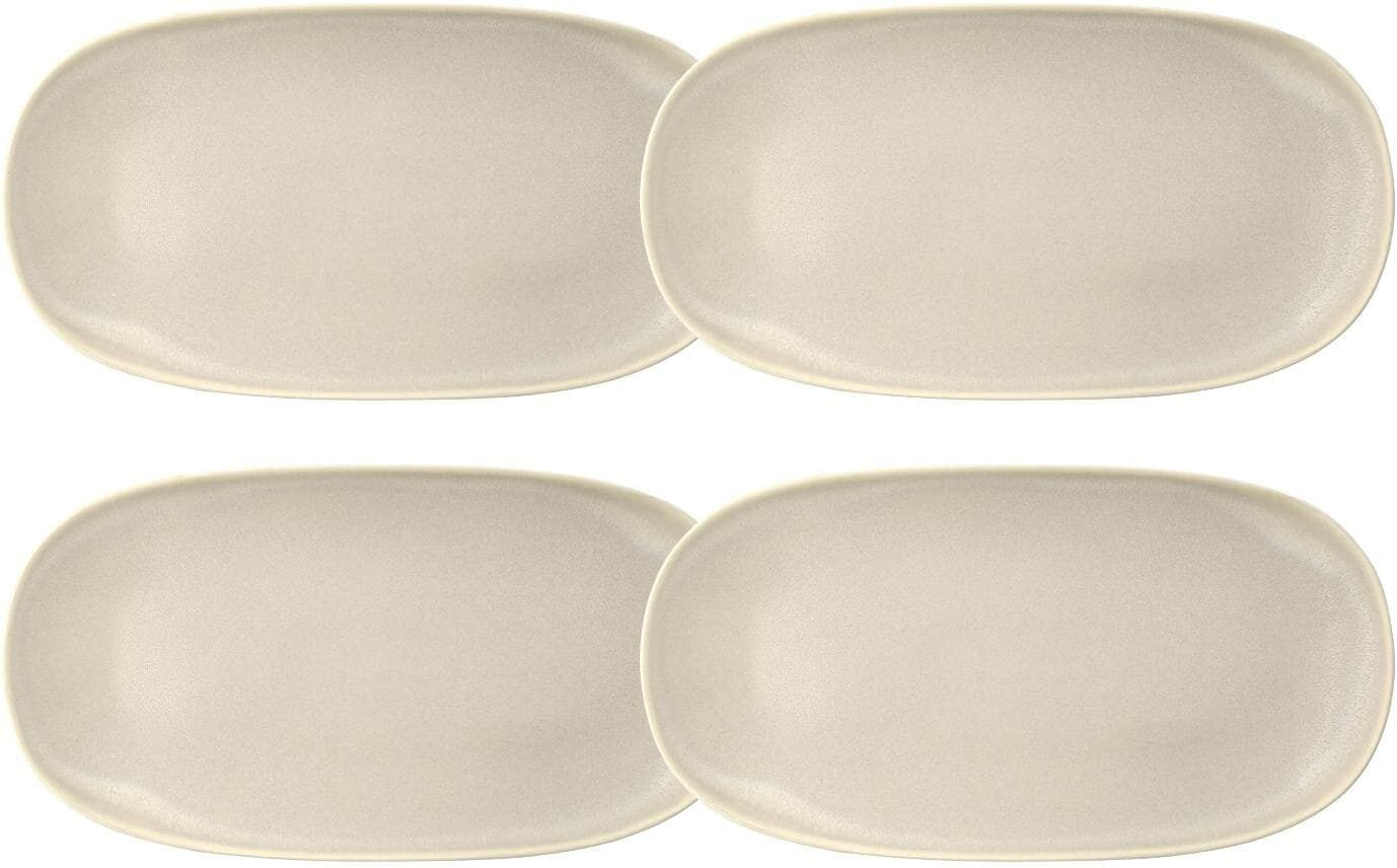 Servierplatte "Shoku", beige, Steinzeug, VILLA COLLECTION DENMARK, Servierplatten, Servierplatte beige Einheitsgröße