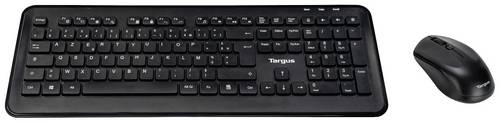 Targus AKM610FR Funk Tastatur, Maus-Set Französisch, AZERTY Schwarz