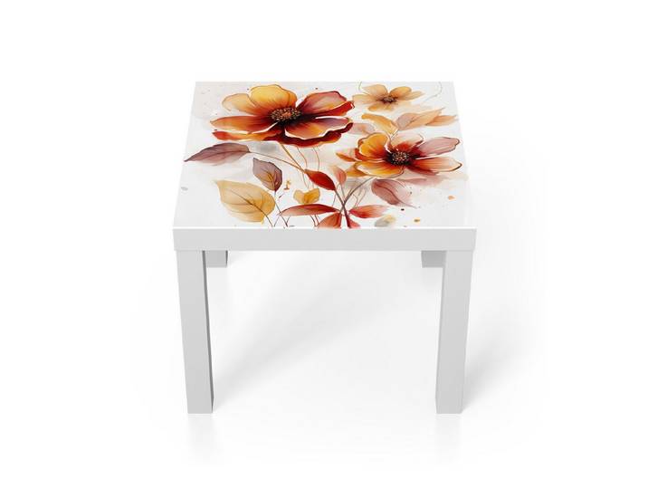 DEQORI Couchtisch 'Floraler Tanz', Glas Beistelltisch Glastisch modern