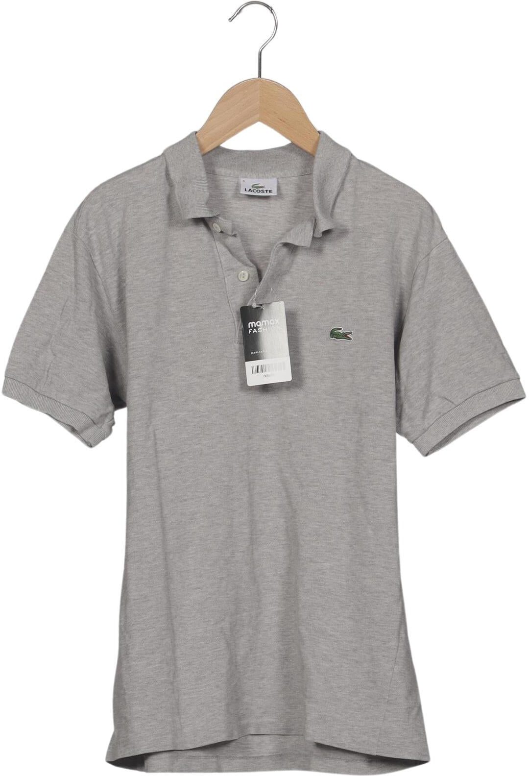 Lacoste Herren Poloshirt, Grau, Gr. M (Lacoste 3), Baumwolle - Second Hand