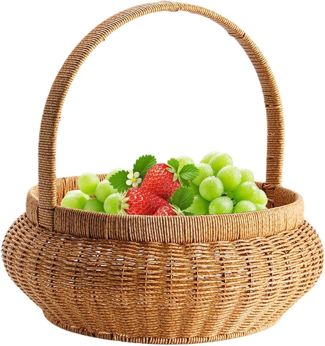 Gevlochten decoratieve mand voor het serveren van brood, 35 x 30 x 35 cm