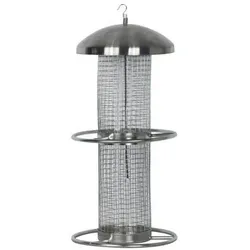 Ryom foderautomat 14x14x28cm til nødder, stål, Futternapf