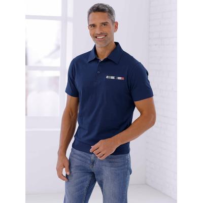 Poloshirt CLASSIC "Kurzarm-Poloshirt", Herren, Gr. 56/58, blau (marine), 100% Baumwolle, Webware:100% Baumwolle, unifarben, Shirts