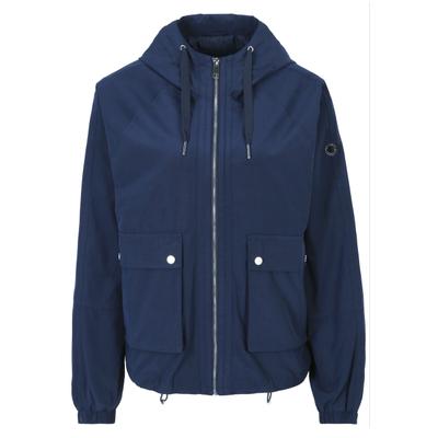 Winterjacke NEW VIEW "Mara", Damen, Gr. S, marine, Casual, regular fit, Jacken Winterjacke, verstellbare Kapuze mit geprägtem Band