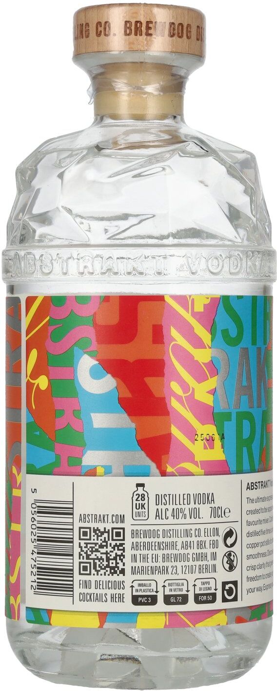 Brewdog ABSTRAKT PURITY X SMOOTHNESS Vodka 40% Vol. 0,7l