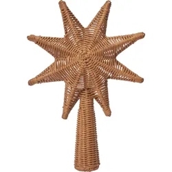 Rattan Christbaumspitze Stern