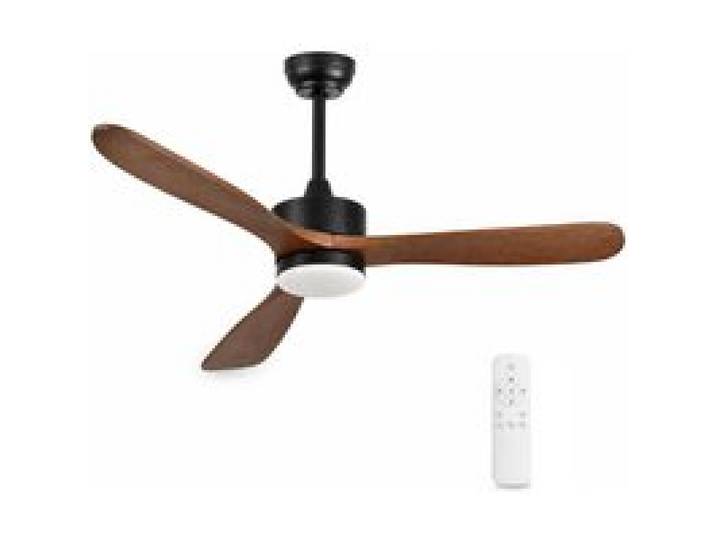 Ventilateur de plafond silencieux 132 cm avec LED 24W dimmable - moteur DC 230V 6 vitesses 3 teintes