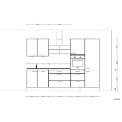 Küchenblock Easytouch High m. Geräten Sandfarben
