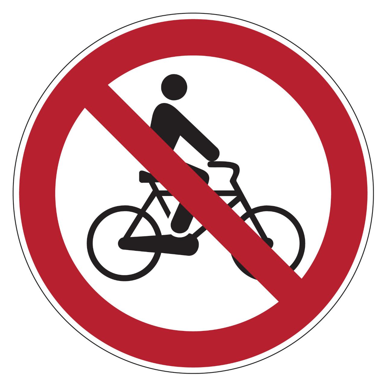 Brady PIC 240-DIA 200-B7541, Verbotsschilder - Radfahren verboten (251657)