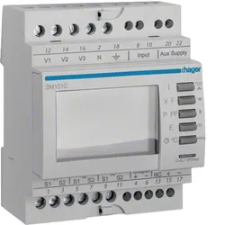 Hager Multimessgerät, 3phasig, Wandler, RS485