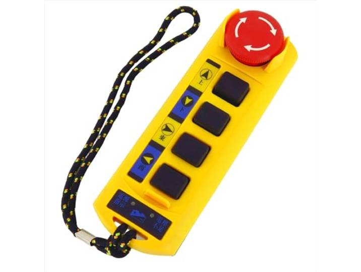 Industrielle Fernbedienung Hebe 4 Tasten Single Speed ​​Kran Industrie Radio Controller 24V für Heckklappe(Single handle)