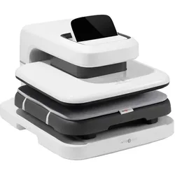 Htvront Automatische 2-stellige Transferpresse (weiss)