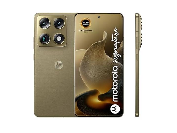 Motorola Signature 5G, 6,8 , 16/512 GB, Pantone Martini Olive 50 MP Sony LYTIA-Kamerasystem, 165 Hz AMOLED, Snapdragon 8 Gen 5, Dolby Vision, Dolby Atmos, IP68/IP69