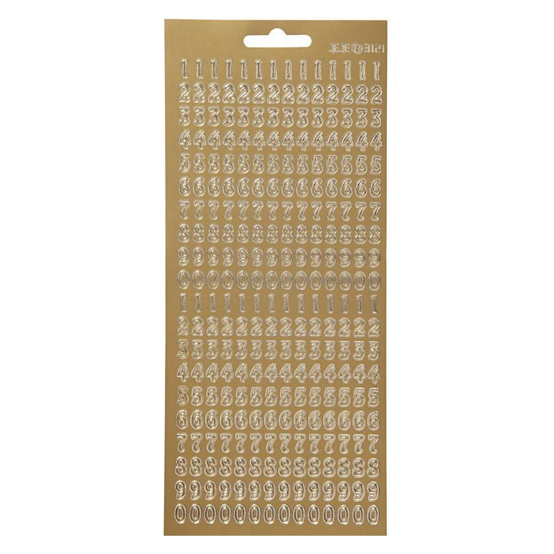 Creativ Company Sticker Zahlen gold (1 Sticker) (170220)