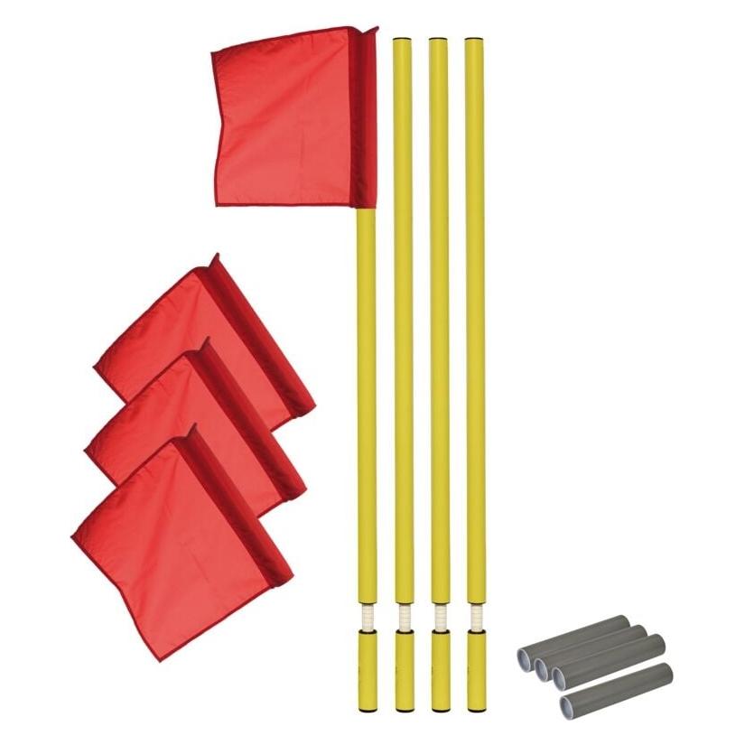 Kübler Sport Kipp-Grenzstangen GELB 4er-Set (Stückliste)