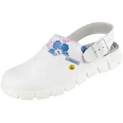 Abeba, Sicherheitsschuhe, Clog ESD-Berufsschuhe Dynamic Motiv OB weiss 41 (OB, 41)