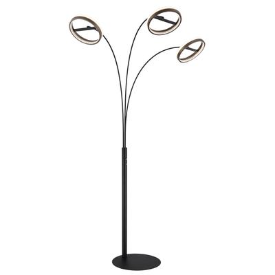 GLOBO LIGHTING Stehlampe "DELLA", schwarz (schwarz matt), H: 190,2cm, 1 Stk., Leuchten, Stehlampe Wohnzimmer Schlafzimmer Flur Design-Leuchte, Stehlampe