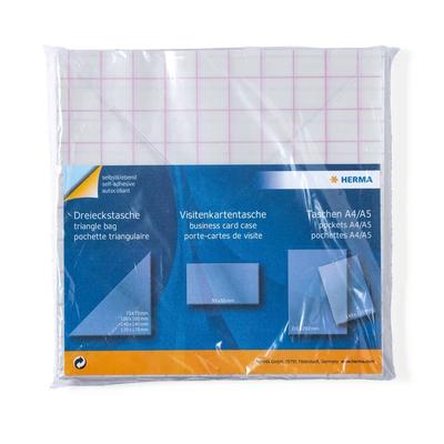 HERMA Dreieck-Selbstklebetaschen, 140 x 140 mm, aus PP