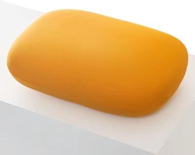 Inspired Finds Memory Foam Travel Neck Pillow Slow Rebound Cervical Support & Nap Cushion cool Feel(yellow) 13.39x9.45in