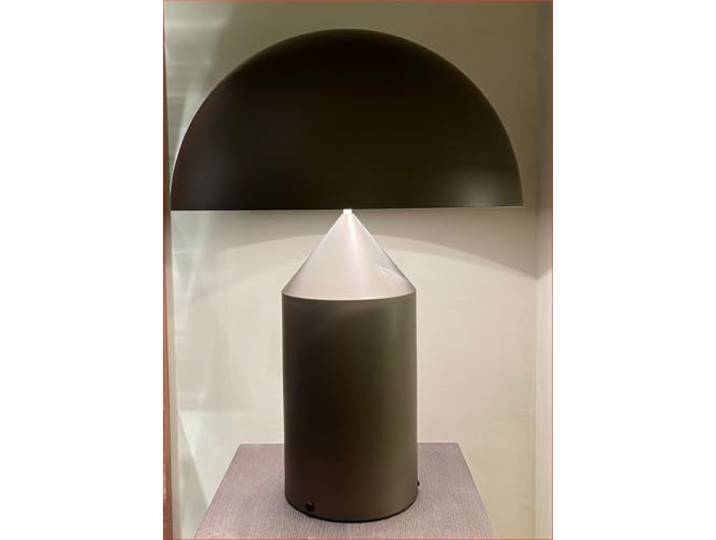 Oluce Atollo 233 Lampe de table en bronze 2 x 100 W E27 Dimmable par Vico Magistretti