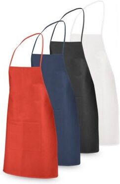 Grembiule TNT 80g con Tasca Frontale, Lacci Regolabili - Personalizzate o neutre