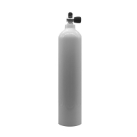 MES 7 L Aluflasche weiß 200 bar mit Ventil 12144RE