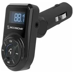 Scosche BTFM3 Bluetooth FM Transmitter, Auto Adapter, Schwarz