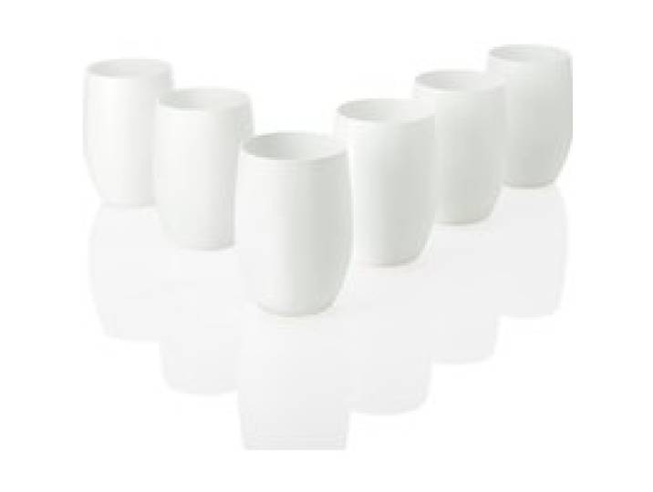 ERNESTO® Lot de 6 verres à vin, à champagne ou à eau (verres à eau, blanc)