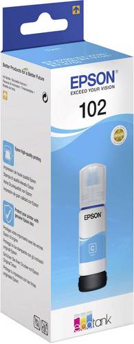 Epson C13T03R240 102 EcoTank Nachfülltinte Original Cyan 70ml