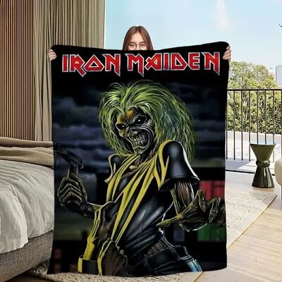 Shop Station Iron Maiden Blanket Soft Flannel Throw Blanket For Rock & Heavy Metal Fans e 39.37 59.06 In