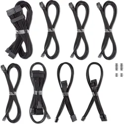 CableMod C-Series Pro ModMesh Kabelset für Corsair RMi, RMx und RM Netzteile - schwarz, Interne Kabel (PC)