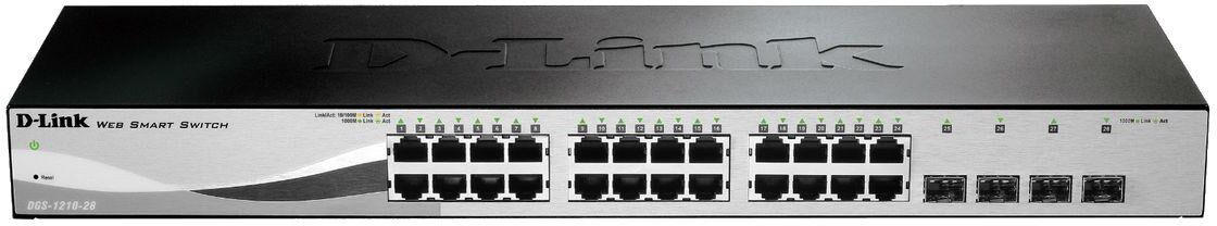 Switch de Red 1U L2 Gigabit Ethernet 1000Mbit/s Negro (24 Puertos) - D-LINK