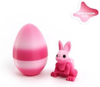 Inspire Essentials 3D Printed Easter Bunny Egg Ornament Cute Rabbit Desk Decor 16