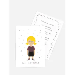 Karten Schulanfang selbst gestalten mit Spruch und Fotos im Onlinedesigner bei Meine-Kartenmanufaktur.de
