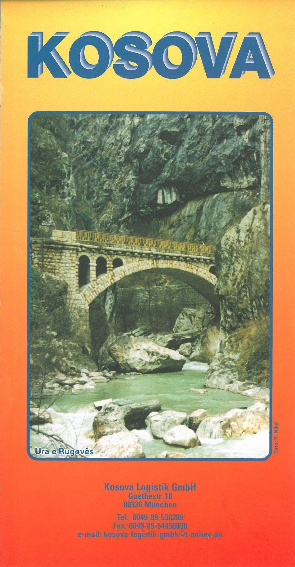 Carte routière - Kosovo   Huber