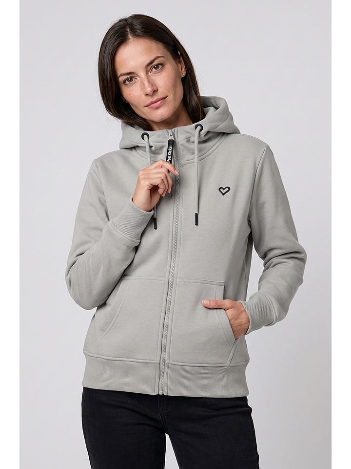 alife and kickin Sweatjacke in Grau - L