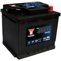 Yuasa YBX9012 AGM Start-Stop Plus 12V 50Ah 520A Autobatterie für moderne Fahrzeuge