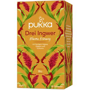 Pukka Tee Drei Ingwer, BIO, Kräutertee, 36 g, 20 Beutel